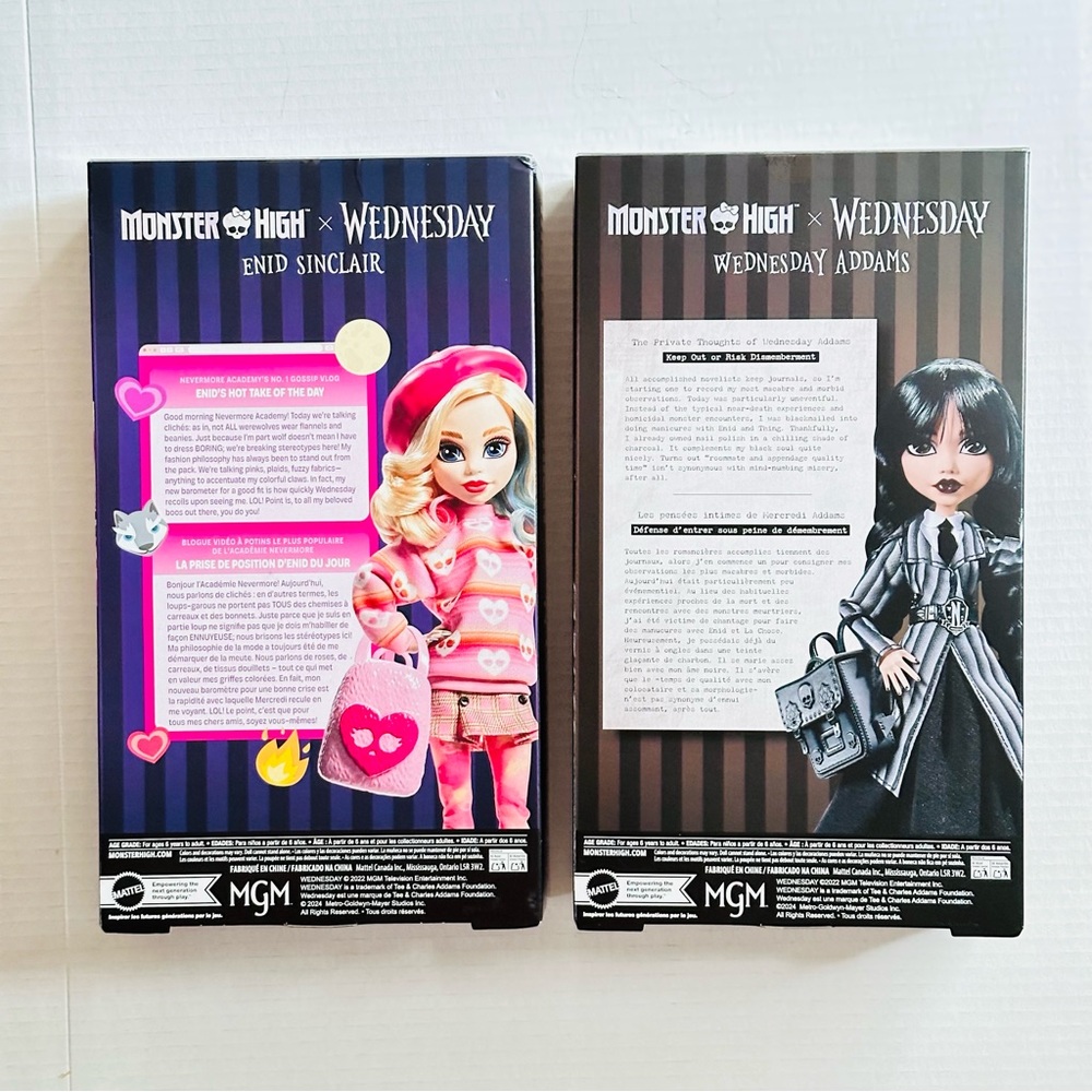 Monster High X Wednesday Adams Family Fashion Doll NEW - Picture 9 of 13